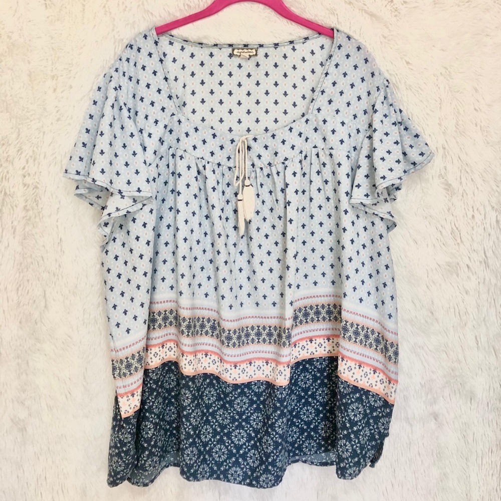 Women’s florals blouse tops size 3X